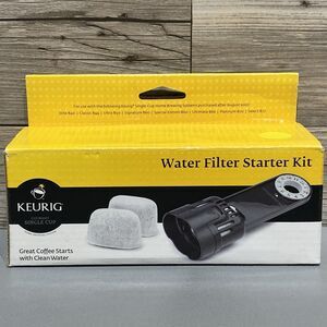 Keurig Water Filter Genuine 1.0 Starter Kit 2 Charcoal Filters & Assembly #5072
